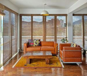 a living room with a couch and a coffee table at Ananya Apartments Phase 1 in Kathmandu