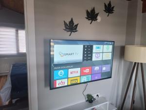 TV a/nebo společenská místnost v ubytování Otel şahmaran