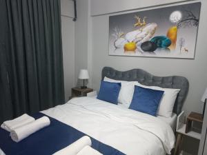 Postel nebo postele na pokoji v ubytování Otel şahmaran