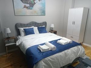 Postel nebo postele na pokoji v ubytování Otel şahmaran