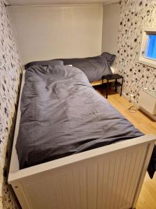 a large bed in a bedroom with a mattressvisor at Your Swedish Retreat in Alblasserdam