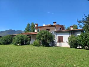 a house with a green yard in front of it at Casa Daniele in Villanuova sul clisi