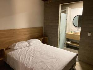 Postel nebo postele na pokoji v ubytování Hospedaje San Diego