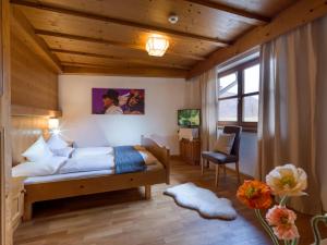 Voodi või voodid majutusasutuse Hotel Gasthof Blaue Quelle toas