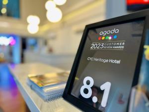 Certifikát, hodnocení, plakát nebo jiný dokument vystavený v ubytování C Y C Heritage Hotel