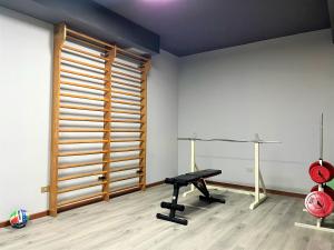 Fitness centrum a/nebo fitness zařízení v ubytování Hotel Rododendro Val di Fassa