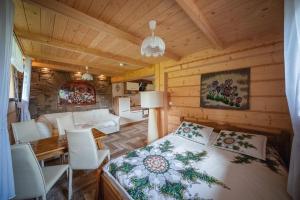 Posedenie v ubytovaní Apartamenty Willa Szafran z widokiem na góry