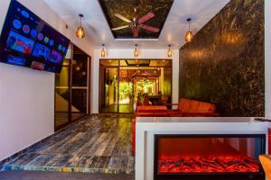 Voodi või voodid majutusasutuse Rustic Villa toas