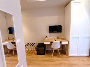TV a/nebo společenská místnost v ubytování Angel rooms + 13 fotografií