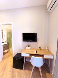 TV a/nebo společenská místnost v ubytování Angel rooms
