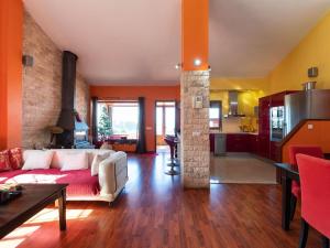 Χώρος καθιστικού στο Vivelorural Villa Alba, private pool