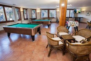 Ein Billardtisch in der Unterkunft Hotel Marco Polo