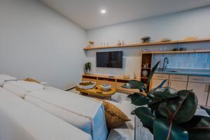 TV i/ili multimedijalni sistem u objektu Casa Loba Luxe Unit 2 with private pool and garden