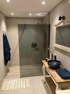 Koupelna v ubytování B&B Den Biesthoek