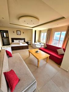Posezení v ubytování Hotel L'Aiglon