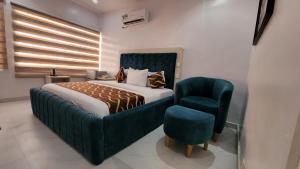 Letto o letti in una camera di Paradise Beach Resort Lagos
