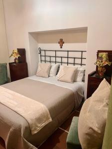 Letto o letti in una camera di Villa La Perla Capri