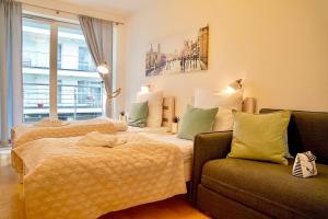 Posteľ alebo postele v izbe v ubytovaní Tulip by Baltic Home