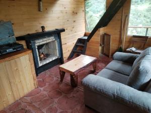 Posezení v ubytování Cabañas Del Árbol n2