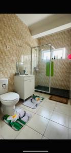 Koupelna v ubytování Hostel Rocha Marisol