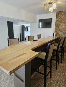 TV a/nebo společenská místnost v ubytování Apartament Alex