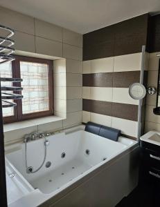 Koupelna v ubytování Apartament Alex
