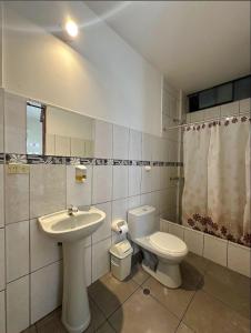 Koupelna v ubytování Hostal El Rey