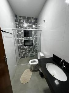 Ένα μπάνιο στο apartamento mobiliado