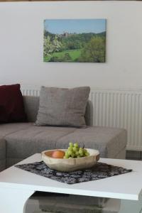 Posezení v ubytování Ferienwohnung Waldblick Dahn