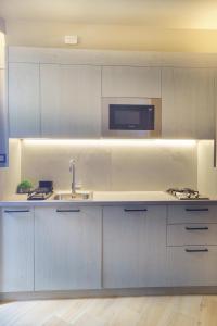 Kuchyň nebo kuchyňský kout v ubytování Atarassia suite luxury