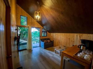 Posezení v ubytování Tityra Lodge