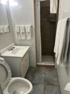 Koupelna v ubytování Grand Central Motel