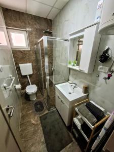 Vannituba majutusasutuses GOLD APARTMANI