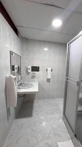 Koupelna v ubytování Hotel Anaconda