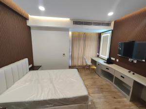 TV a/nebo společenská místnost v ubytování Hotel Geetha International