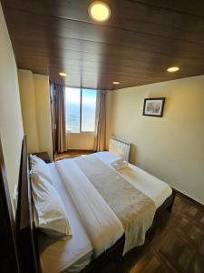 Postel nebo postele na pokoji v ubytování Hotel L'Aiglon