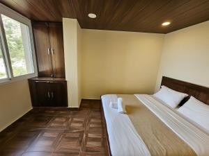 Postel nebo postele na pokoji v ubytování Hotel L'Aiglon
