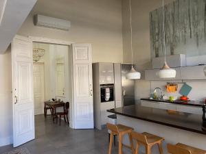 Kuchyň nebo kuchyňský kout v ubytování Palatial Flat inside Bright Duplex Penthouse