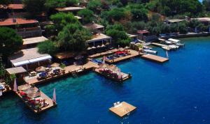 an aerial view of a resort on a large body of water at Karia Bel - Adult Only +12 in Bozburun