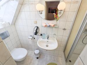 Koupelna v ubytování B5 Urlaubsmagie Gemütliche Wohnung inmitten der Sächsischen Schweiz