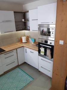Kuchyňa alebo kuchynka v ubytovaní Oli apartments Telgárt