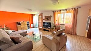 TV a/nebo společenská místnost v ubytování Lipno Apartments Exclusive