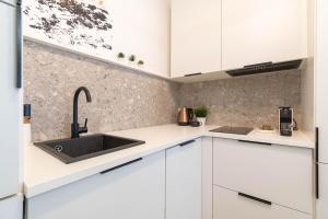 Η κουζίνα ή μικρή κουζίνα στο Lukier Muse- Katowice Centrum - Mikołowska - FREE GARAGE - self check-in