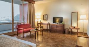 A television and/or entertainment centre at Inya Lake Hotel Yangon