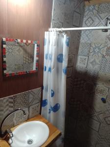 Koupelna v ubytování El hostel secreto