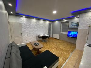 TV a/nebo společenská místnost v ubytování Crystal Apartman Obrenovac
