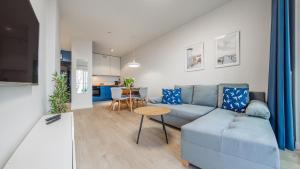 Η κουζίνα ή μικρή κουζίνα στο Apartamenty z widokiem na morze Perłowa Przystań -Holiday City