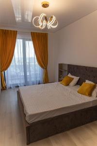 Postel nebo postele na pokoji v ubytování Nikos Lake 2