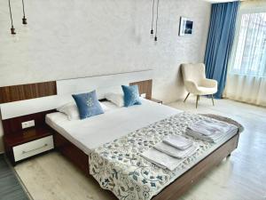 Postel nebo postele na pokoji v ubytování Family Hotel Regata