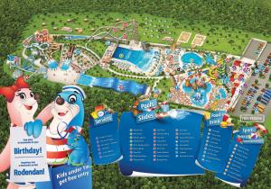 an illustration of the disney resort map at Apartment Rose in Portorož